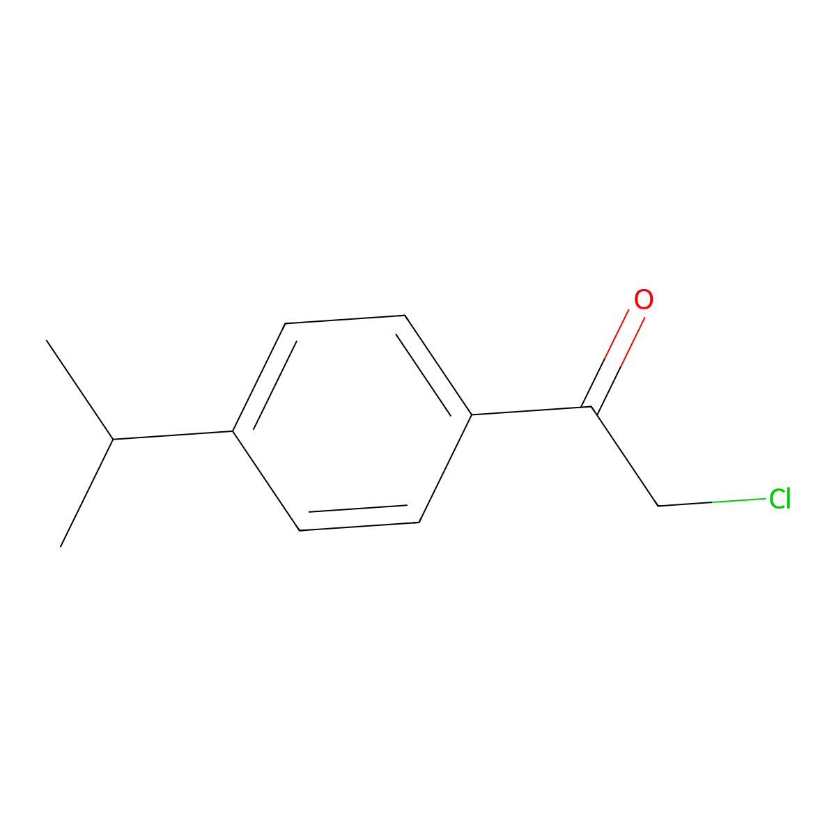2-Chloro-1-(4-Isopropylphenyl)Ethanone molecular structure, CAS 21886-60-2
