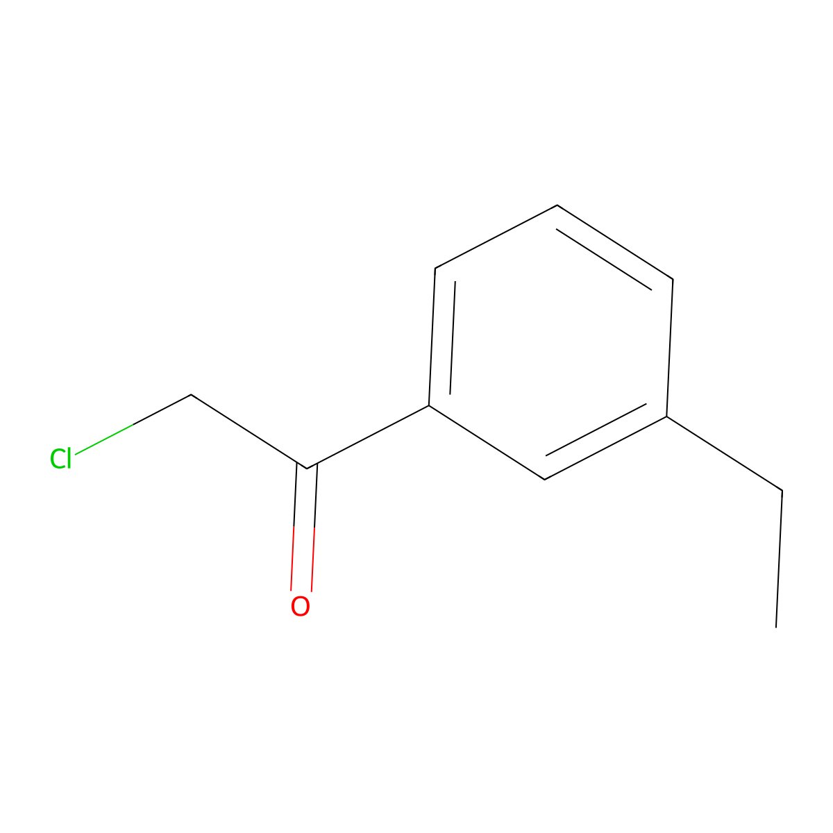 2-Chloro-1-(3-ethylphenyl)ethan-1-one molecular structure, CAS 21886-61-3