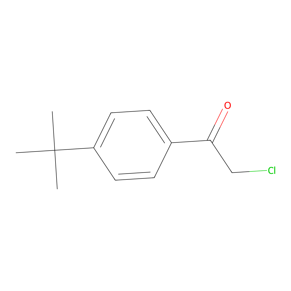 1-(4-Tert-butylphenyl)-2-chloroethan-1-one molecular structure, CAS 21886-62-4