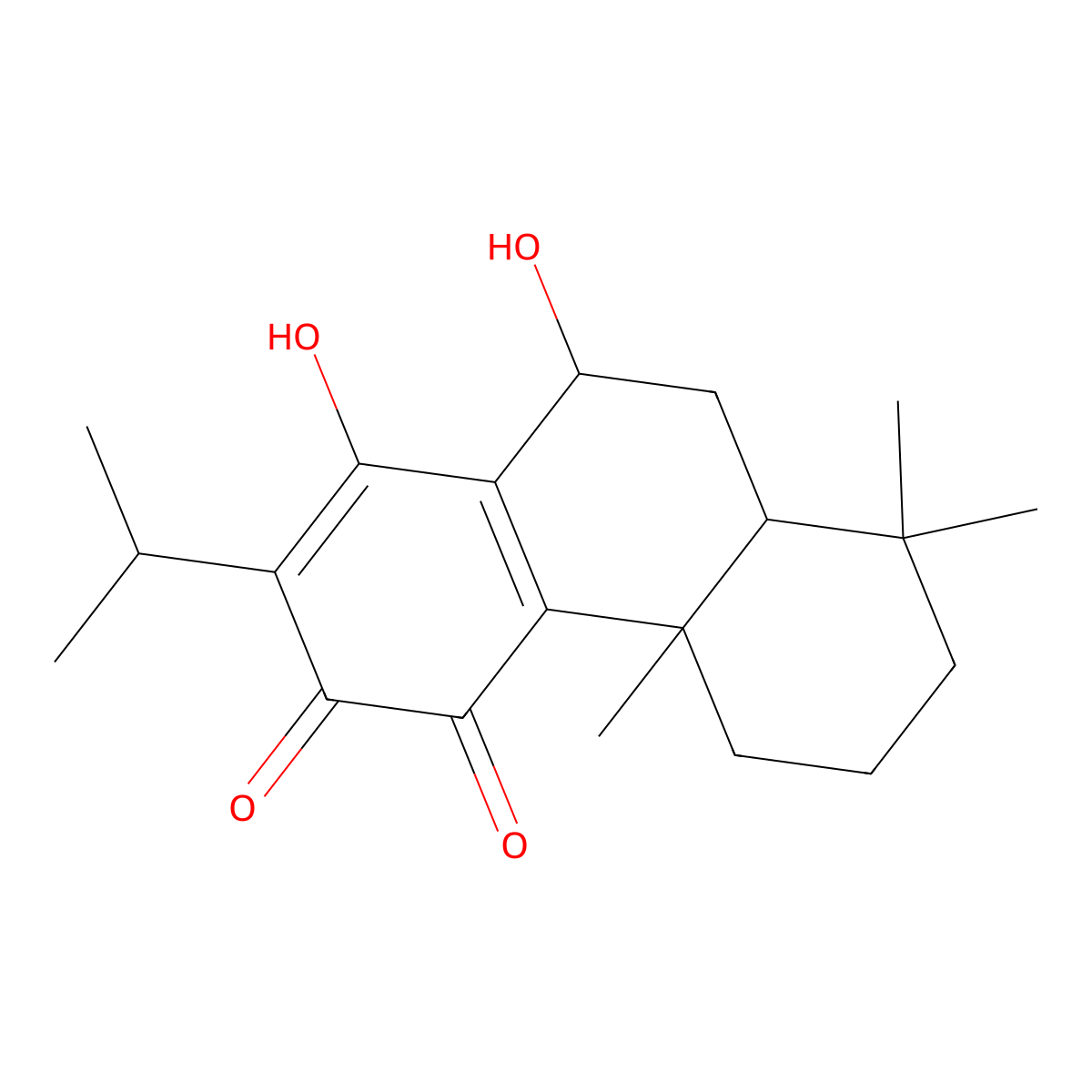 Horminone molecular structure, CAS 21887-01-4