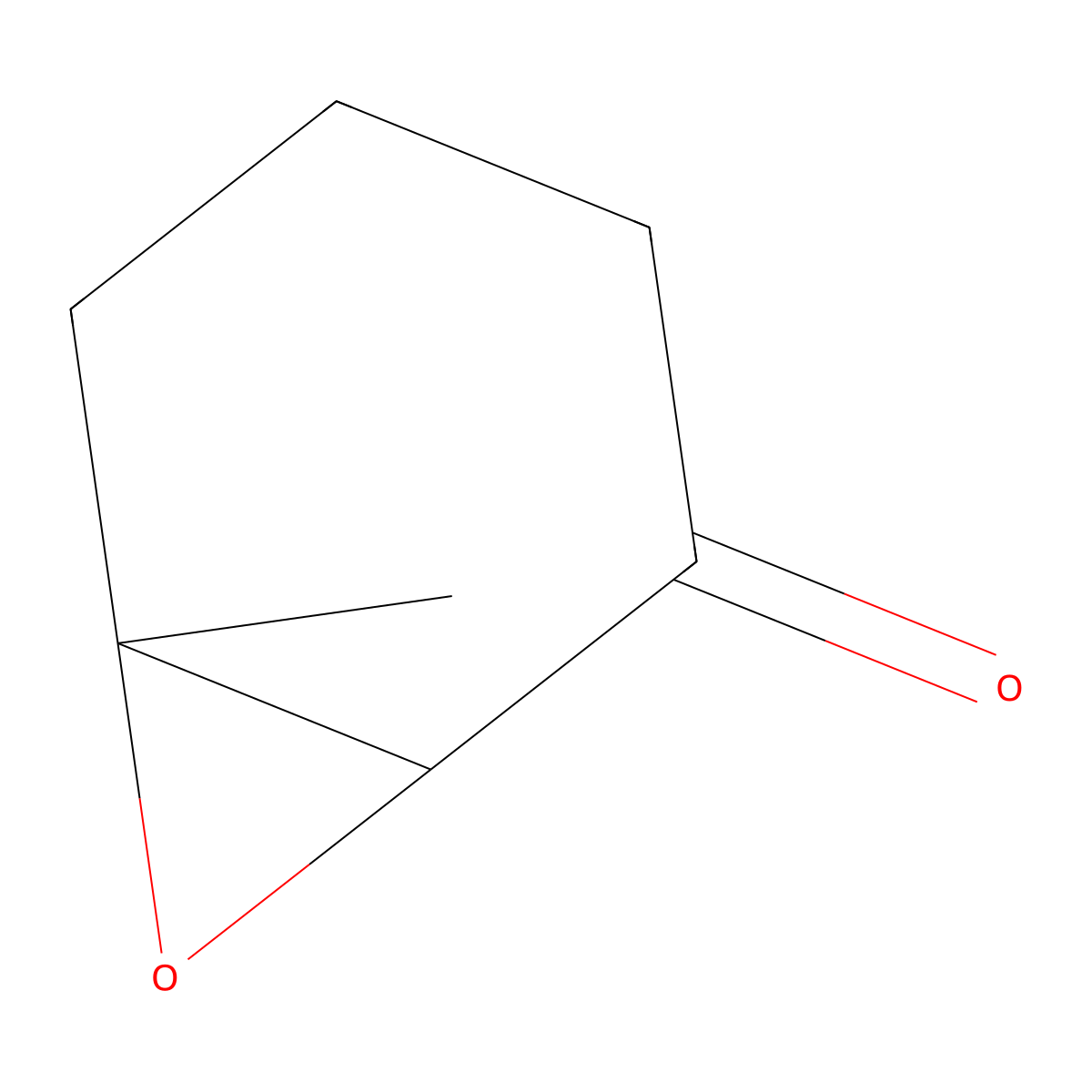 6-Methyl-7-oxabicyclo(4.1.0)heptan-2-one molecular structure, CAS 21889-89-4