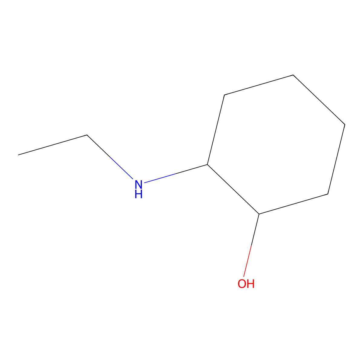 (1R,2R)-2-(Ethylamino)cyclohexanol molecular structure, CAS 218915-49-2