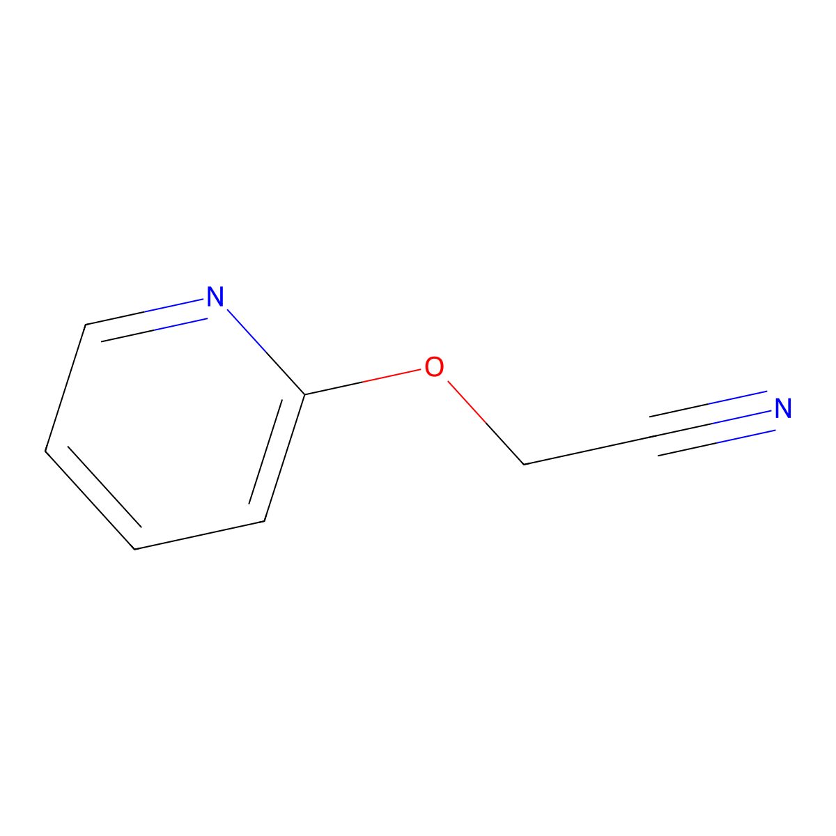 2-(2-Pyridyloxy)ethanenitrile molecular structure, CAS 218921-11-0