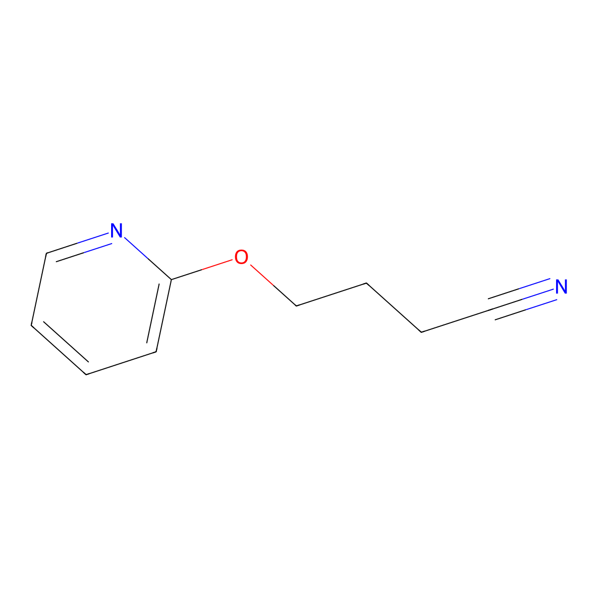 4-(Pyridin-2-yloxy)butanenitrile molecular structure, CAS 218921-12-1