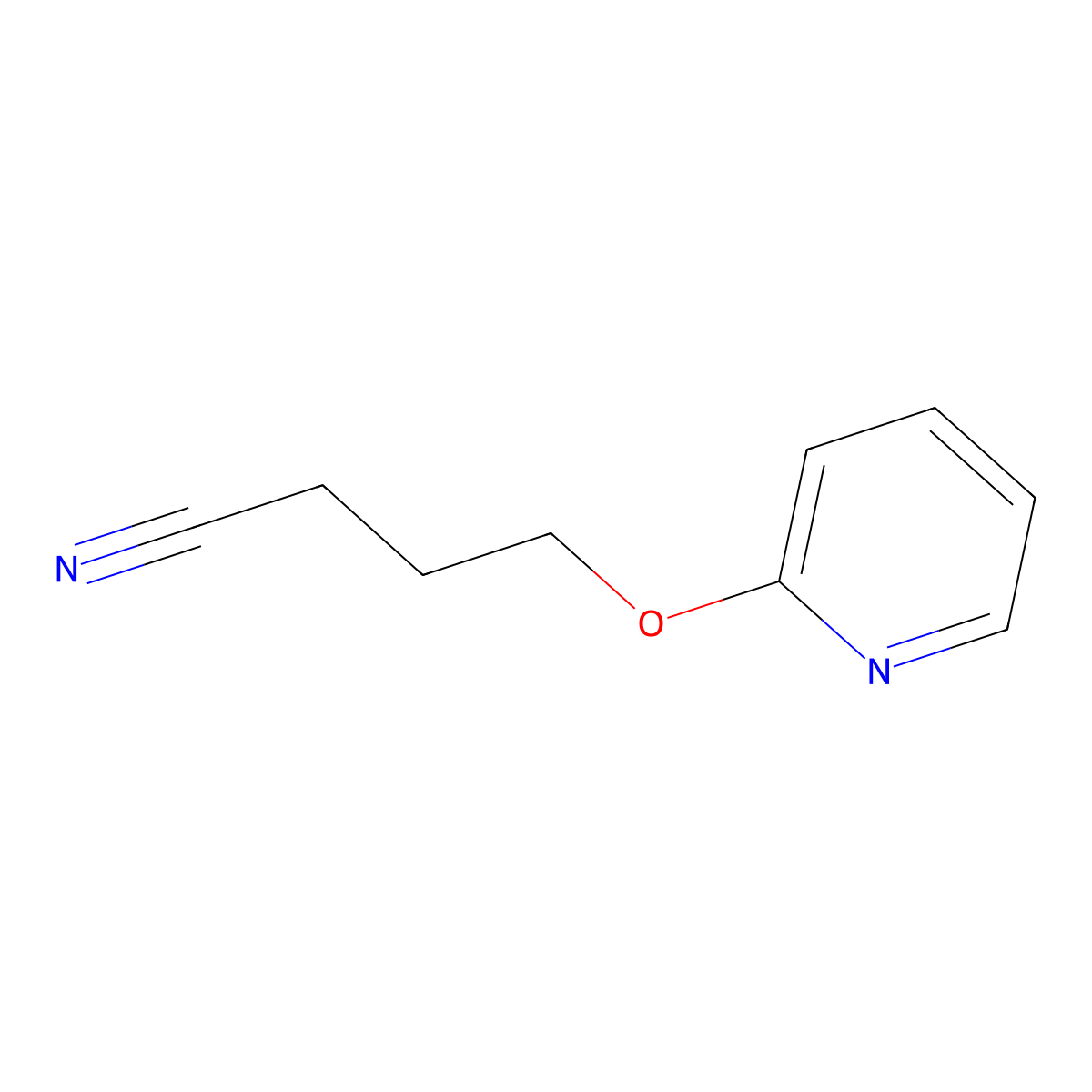 4-(Pyridin-2-yloxy)butanenitrile molecular structure, CAS 218921-12-1