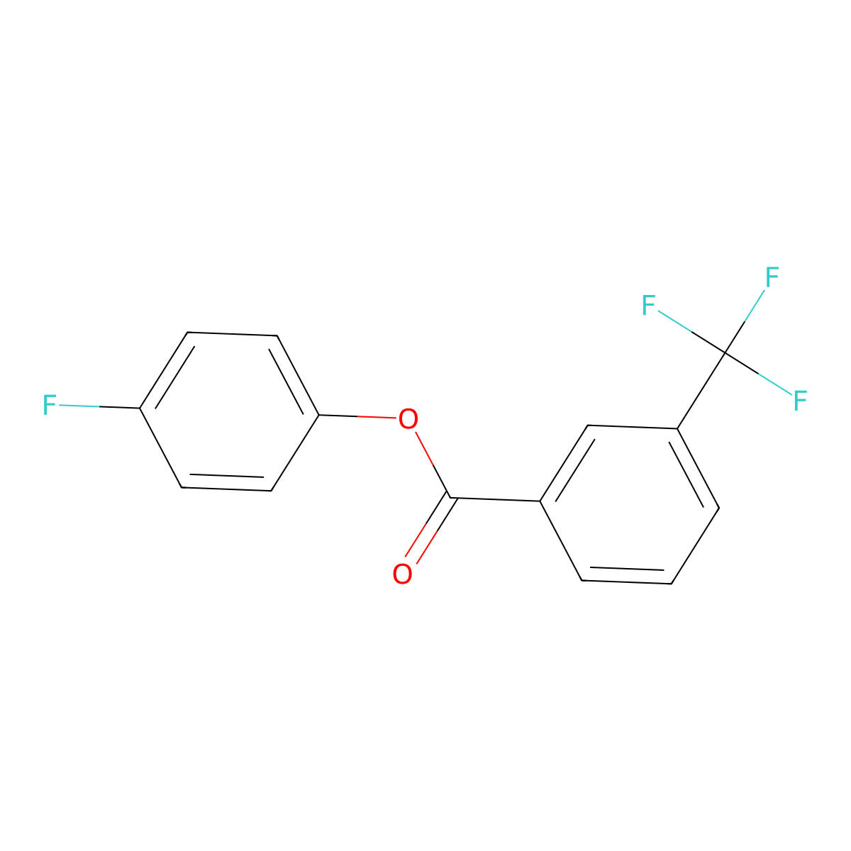 4-Fluorophenyl 3-(trifluoromethyl)benzoate molecular structure, CAS 218929-27-2
