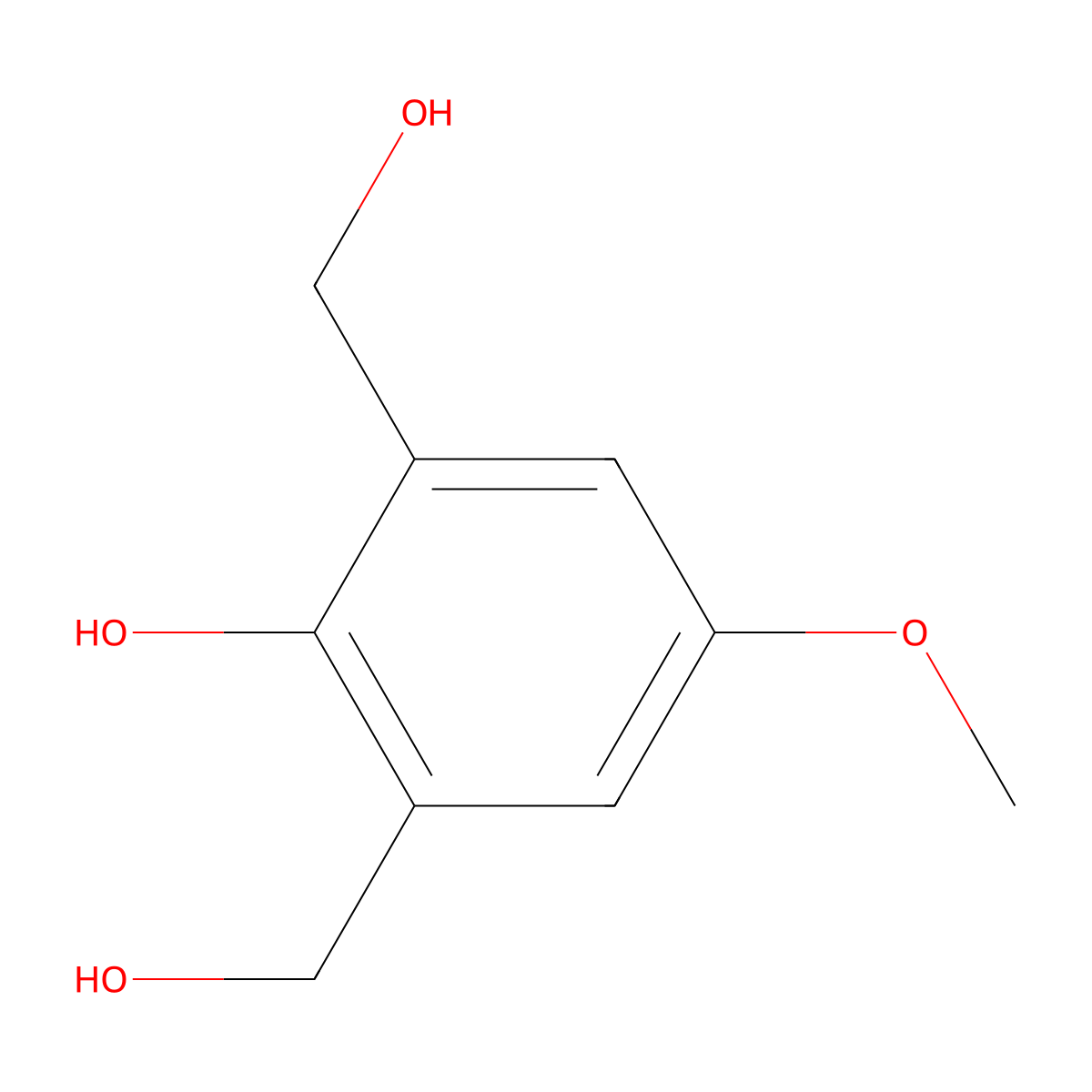 2,6-Bis(hydroxymethyl)-4-methoxyphenol molecular structure, CAS 21893-97-0