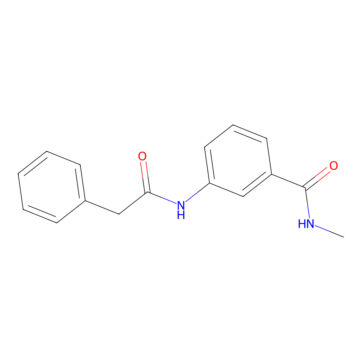 N-methyl-3-[(phenylacetyl)amino]benzamide molecular structure, CAS 218935-84-3