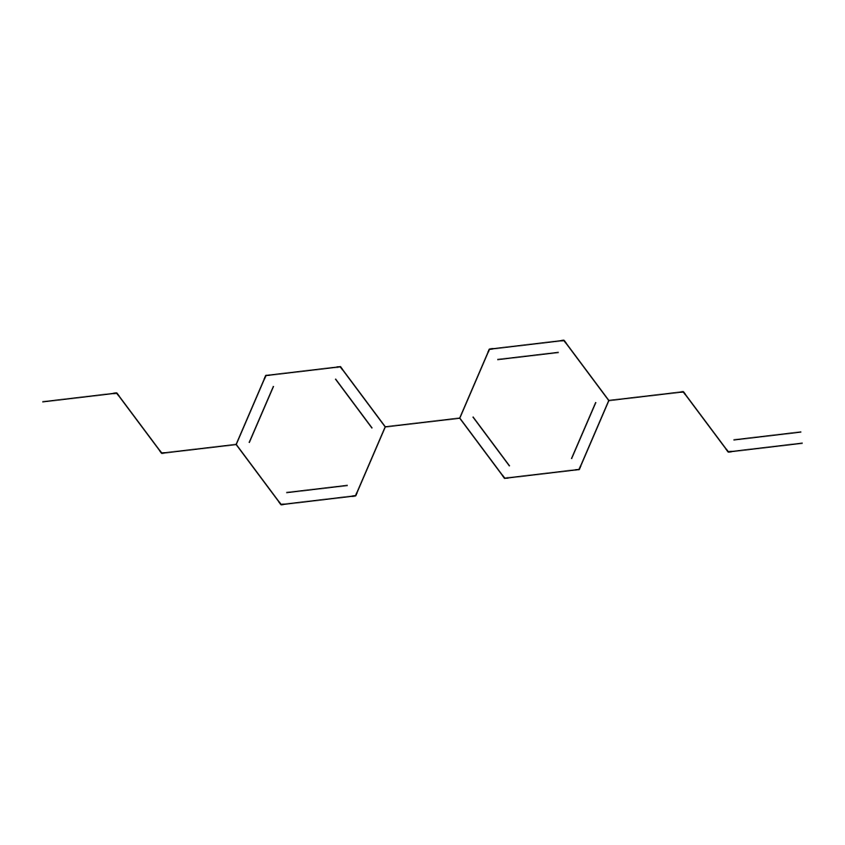 4-(2-Propen-1-yl)-4'-propyl-1,1'-biphenyl molecular structure, CAS 218938-49-9