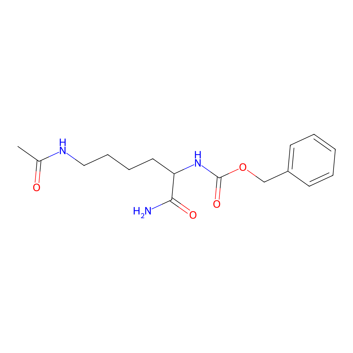 Z-Lys(Ac)-NH2 molecular structure, CAS 218938-54-6