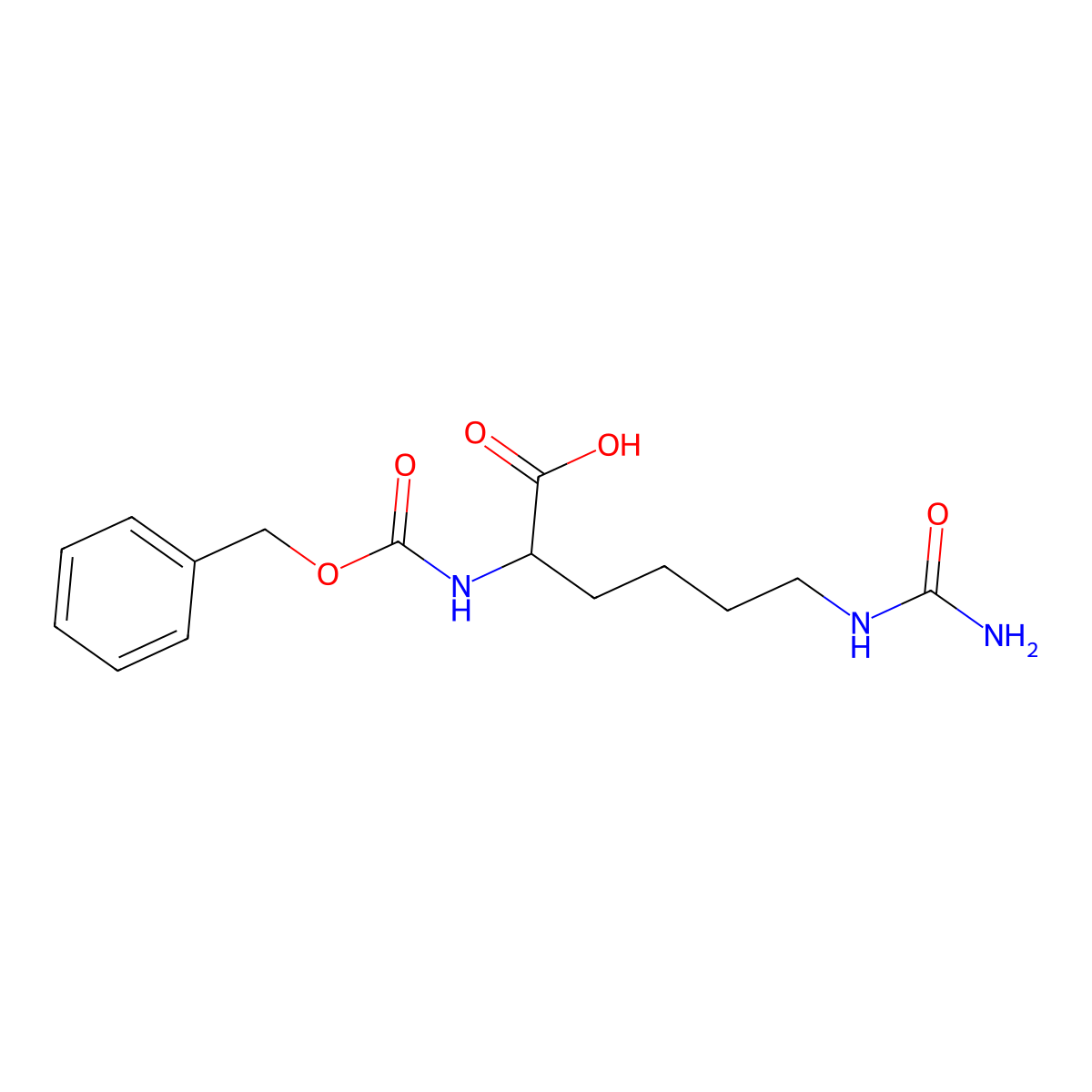 (R)-2-(((Benzyloxy)carbonyl)amino)-6-ureidohexanoic acid molecular structure, CAS 218938-56-8