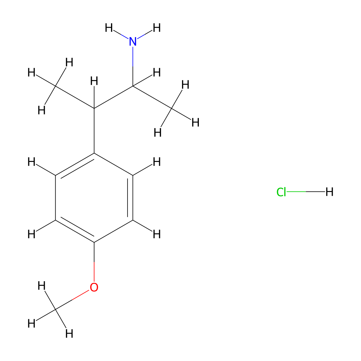 3-(4-Methoxyphenyl)butan-2-amine hydrochloride molecular structure, CAS 21894-57-5