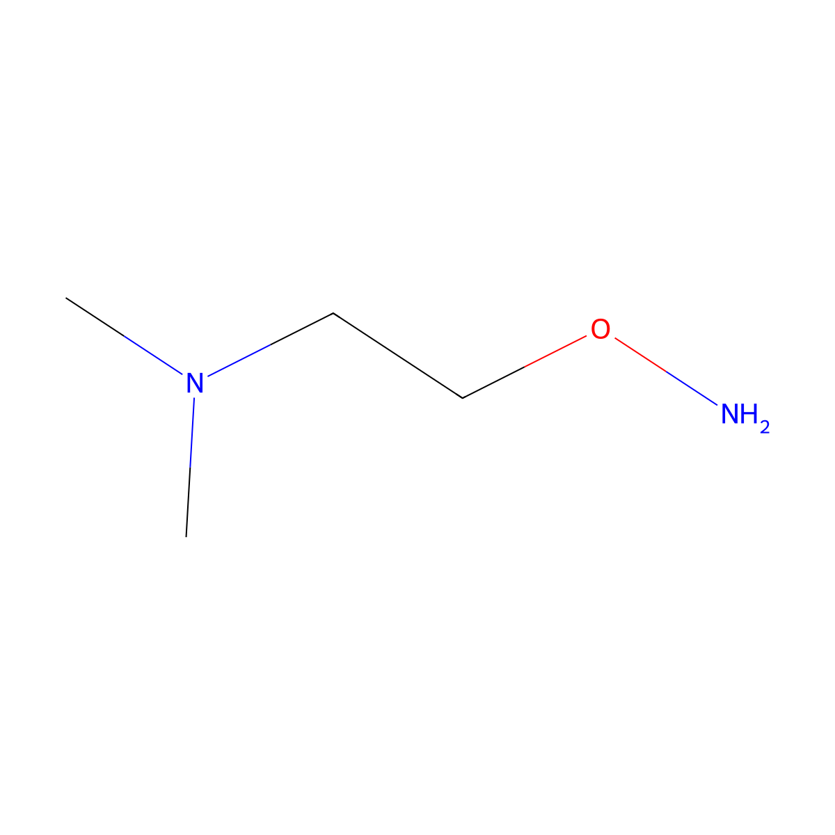 O-(2-dimethylaminoethyl)hydroxylamine molecular structure, CAS 21894-84-8