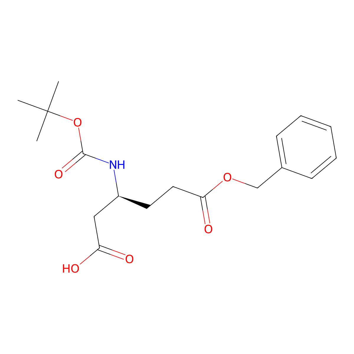 Boc-beta-Hoglu(Obzl)-OH molecular structure, CAS 218943-30-7
