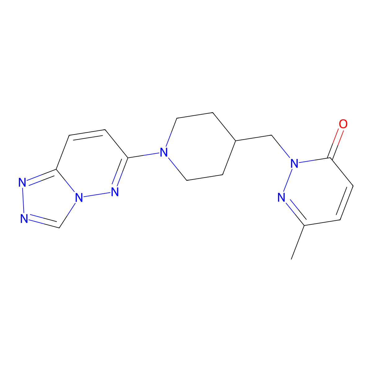 6-Methyl-2-[(1-{[1,2,4]triazolo[4,3-b]pyridazin-6-yl}piperidin-4-yl)methyl]-2,3-dihydropyridazin-3-one molecular structure, CAS 2189434-58-8