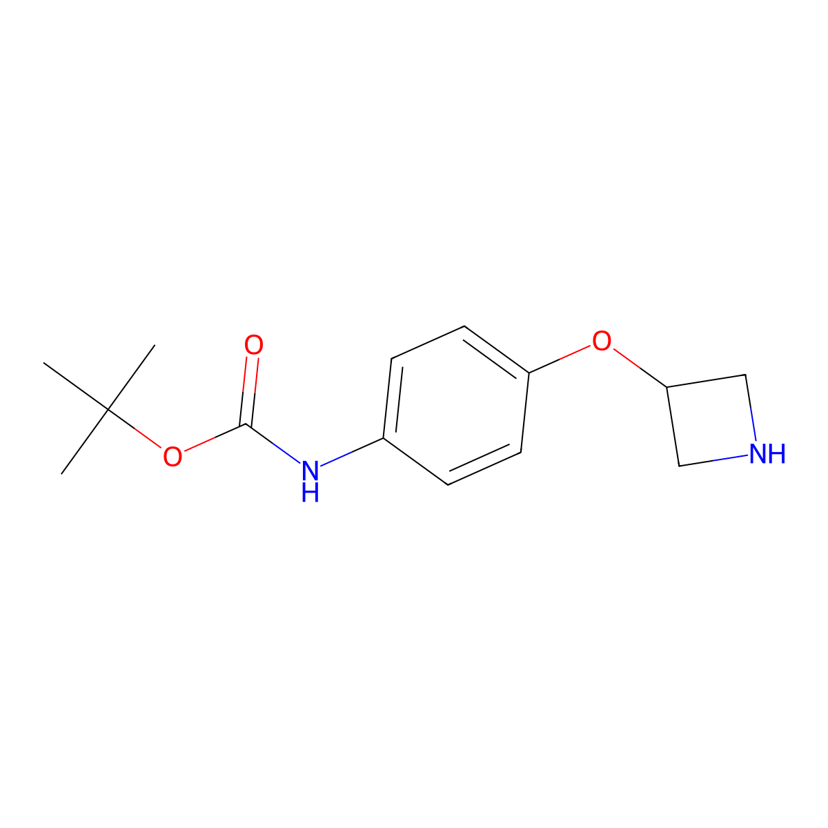 3-[4-(Boc-amino)phenoxy]azetidine molecular structure, CAS 218944-77-5