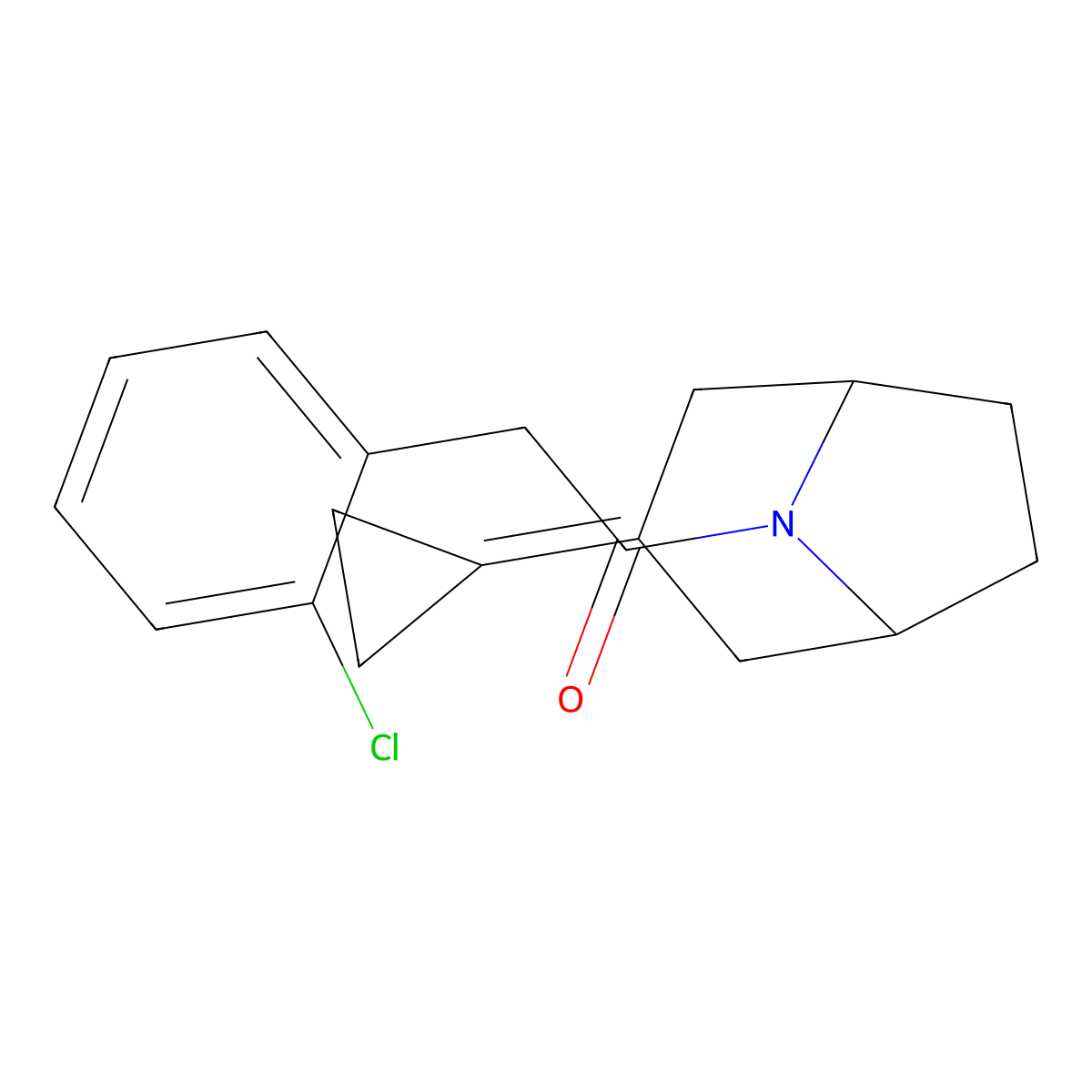 2-(2-Chlorophenyl)-1-{3-cyclopropylidene-8-azabicyclo[3.2.1]octan-8-yl}ethan-1-one molecular structure, CAS 2189498-57-3