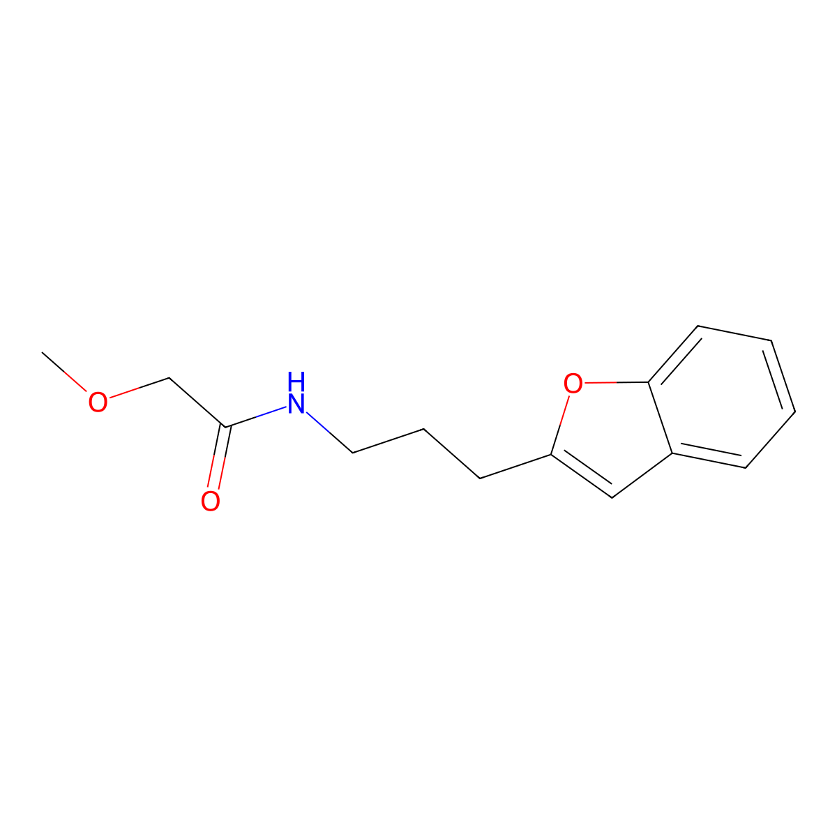 N-[3-(1-benzofuran-2-yl)propyl]-2-methoxyacetamide molecular structure, CAS 2189499-13-4