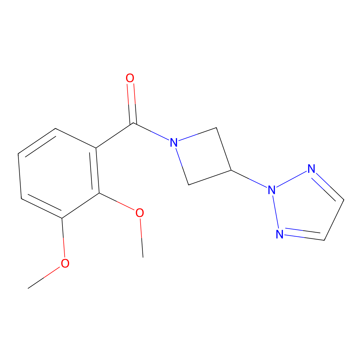 2-[1-(2,3-dimethoxybenzoyl)azetidin-3-yl]-2H-1,2,3-triazole molecular structure, CAS 2189499-74-7