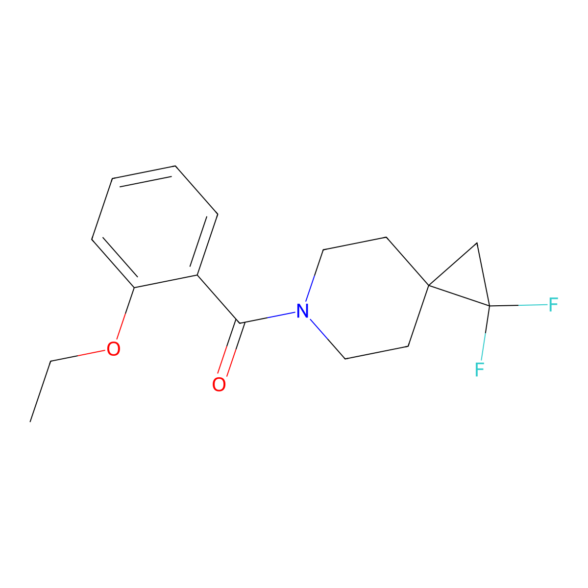 6-(2-Ethoxybenzoyl)-1,1-difluoro-6-azaspiro[2.5]octane molecular structure, CAS 2189500-13-6
