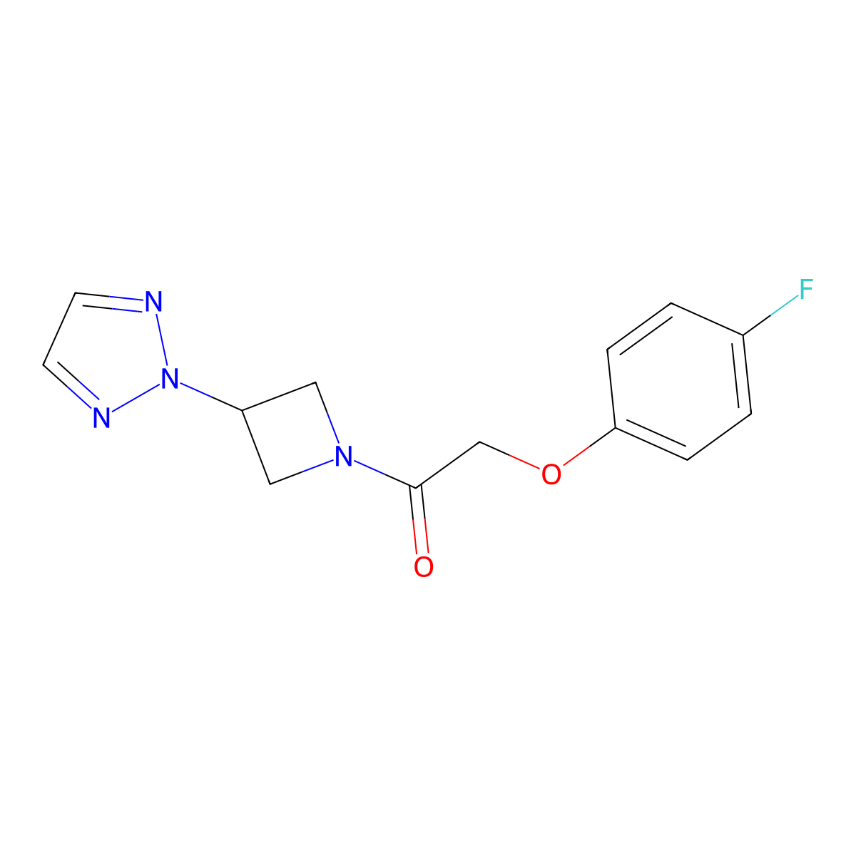 1-(3-(2H-1,2,3-triazol-2-yl)azetidin-1-yl)-2-(4-fluorophenoxy)ethan-1-one molecular structure, CAS 2189500-17-0