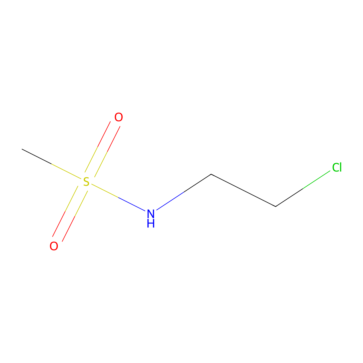 N-(2-Chloroethyl)methanesulphonamide molecular structure, CAS 21896-59-3