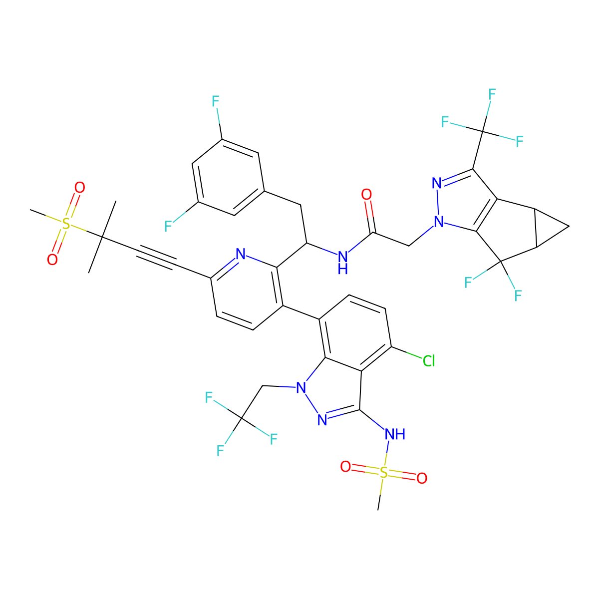 Lenacapavir molecular structure, CAS 2189684-44-2