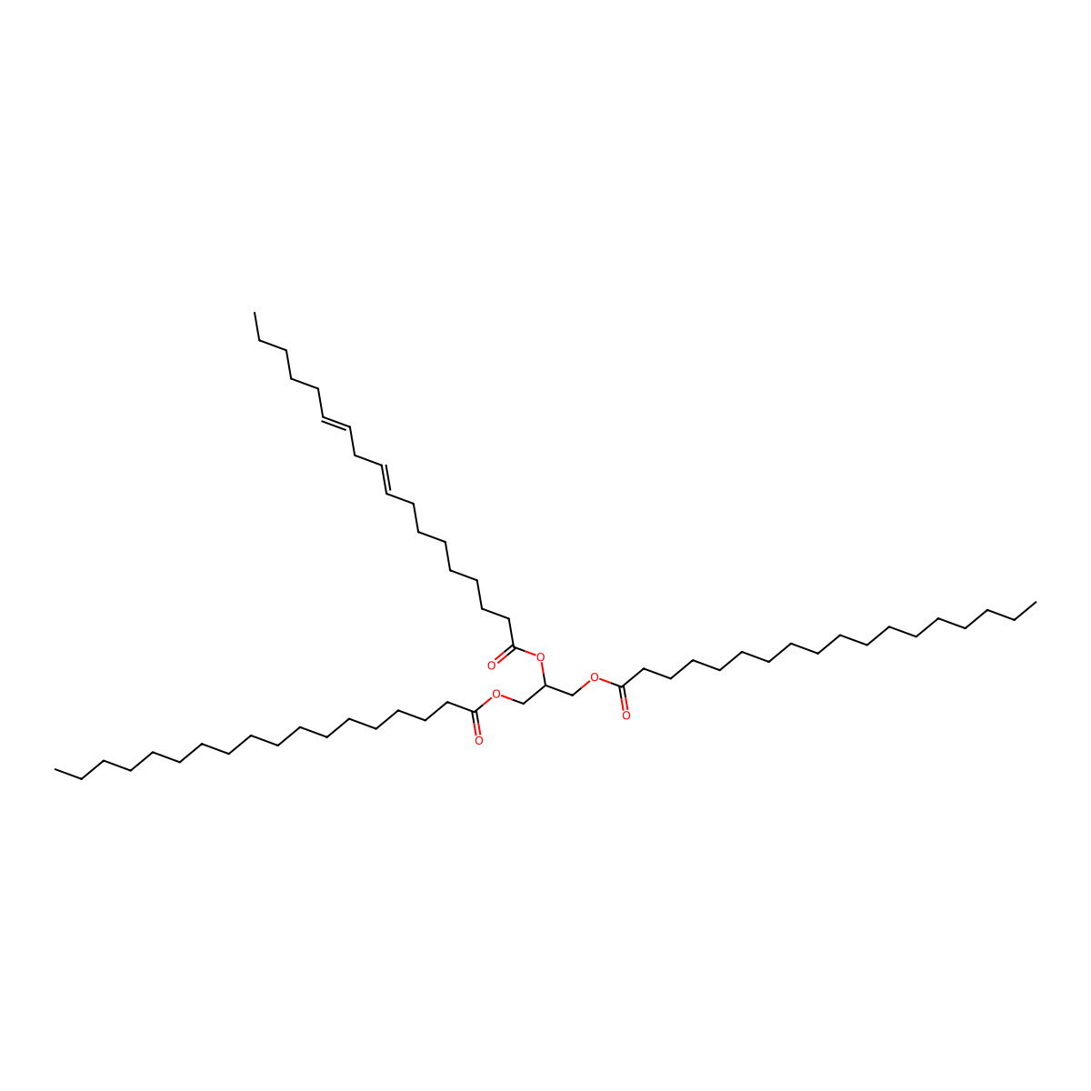 1,3-Stearin-2-linolein molecular structure, CAS 2190-13-8