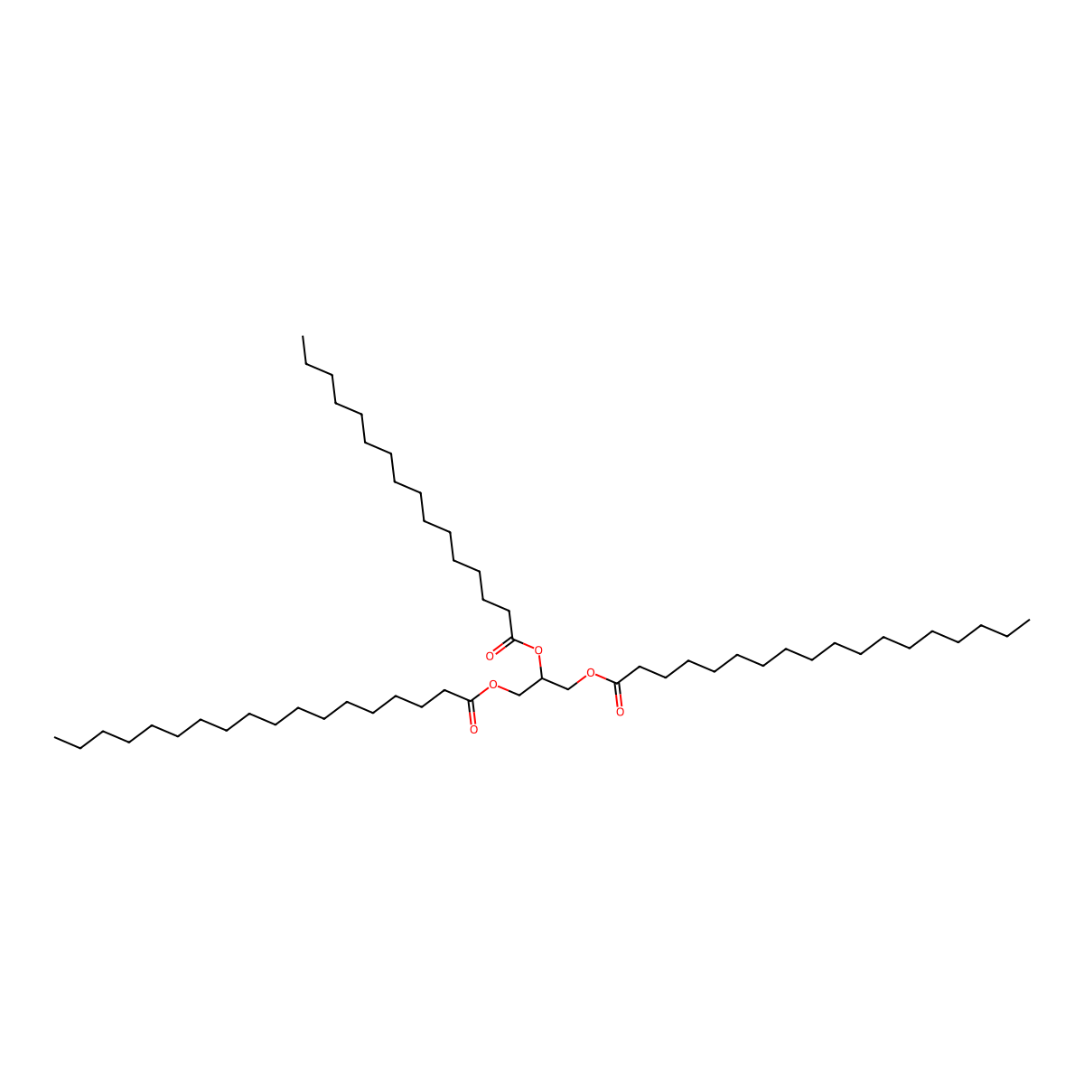 1,3-Stearin-2-palmitin molecular structure, CAS 2190-24-1