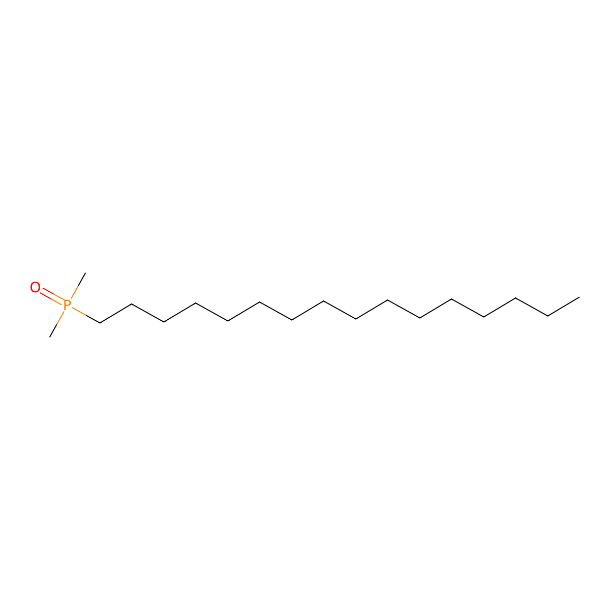 Phosphine oxide, dimethylhexadecyl- molecular structure, CAS 2190-97-8