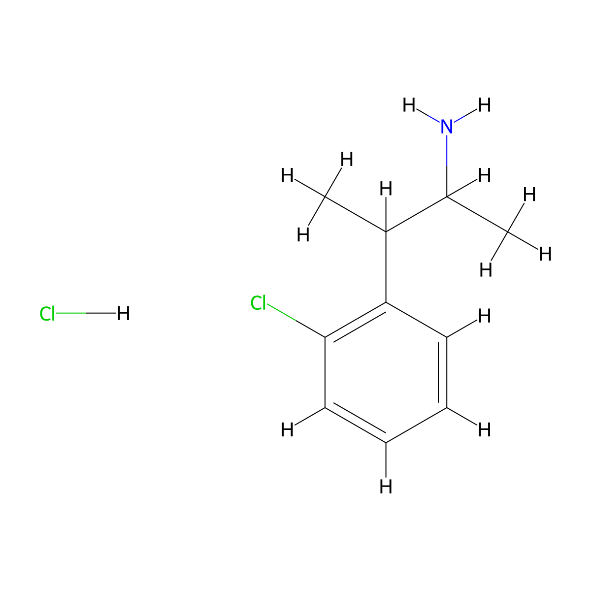 3-(2-Chlorophenyl)butan-2-amine hydrochloride molecular structure, CAS 21900-00-5