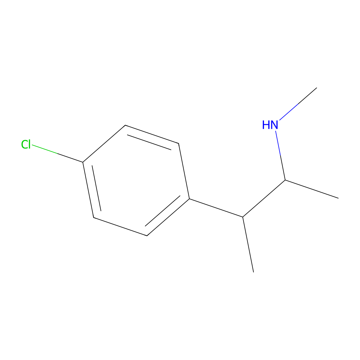 [3-(4-Chlorophenyl)butan-2-yl](methyl)amine molecular structure, CAS 21900-14-1