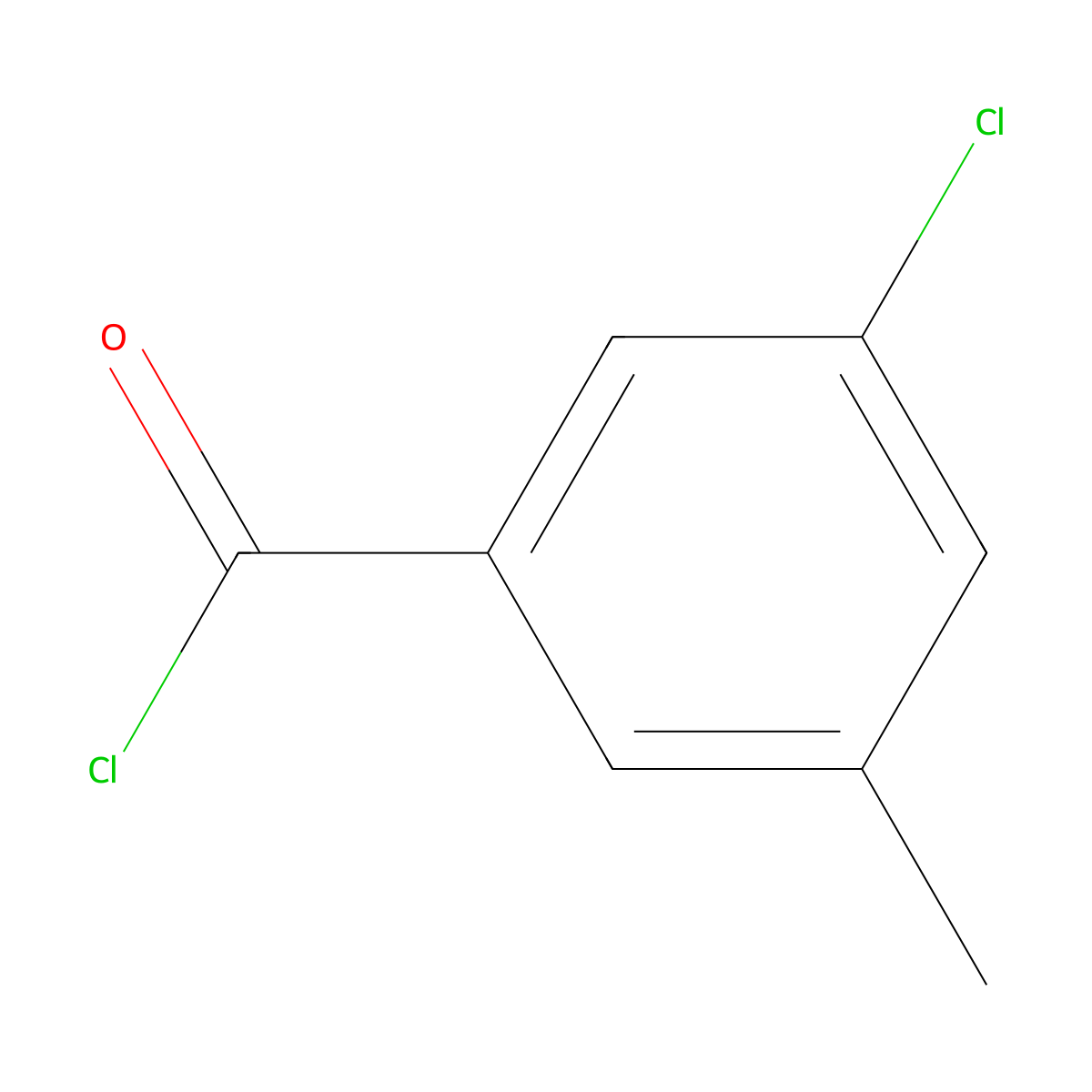 3-Chloro-5-methylbenzoyl chloride molecular structure, CAS 21900-22-1