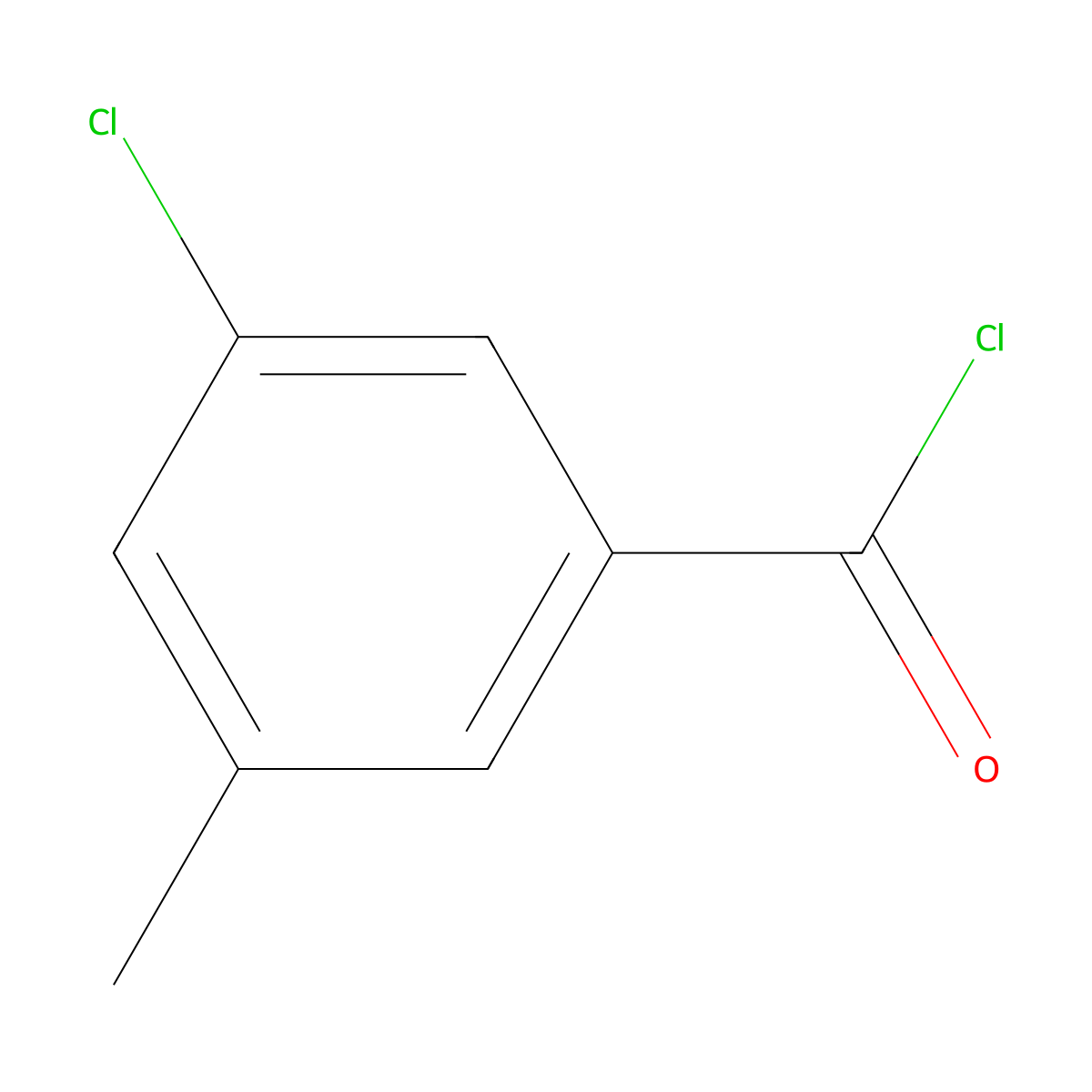 3-Chloro-5-methylbenzoyl chloride molecular structure, CAS 21900-22-1