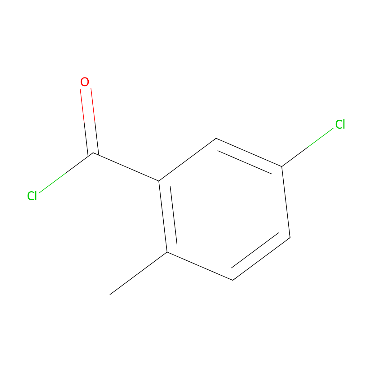 5-Chloro-2-methylbenzoyl chloride molecular structure, CAS 21900-40-3