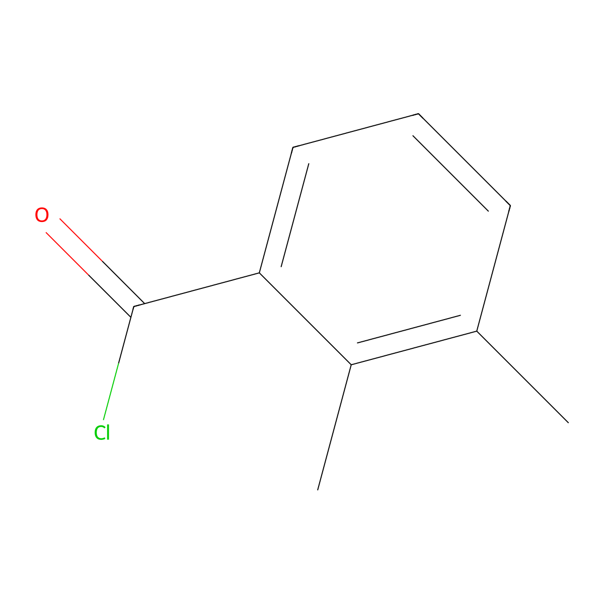 2,3-Dimethylbenzoyl chloride molecular structure, CAS 21900-46-9