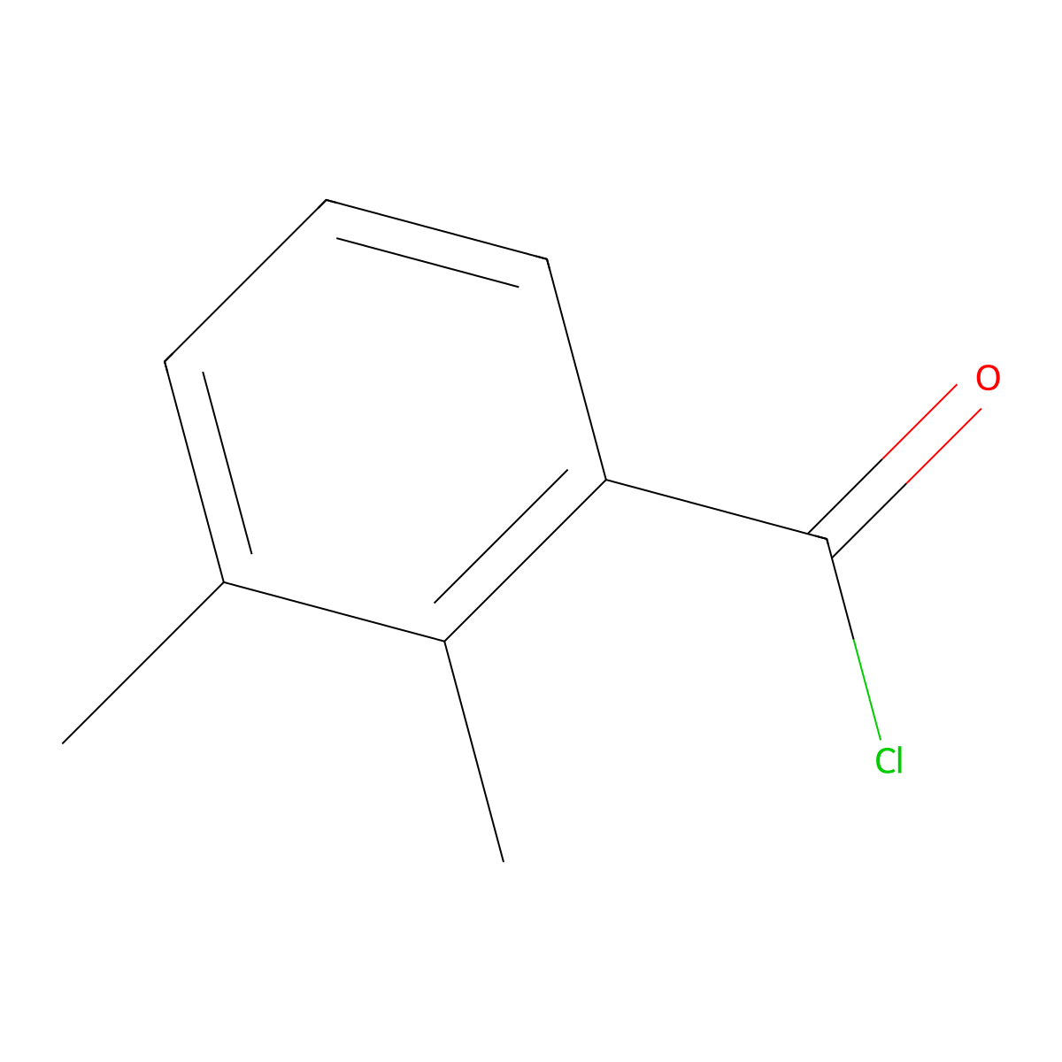 2,3-Dimethylbenzoyl chloride molecular structure, CAS 21900-46-9