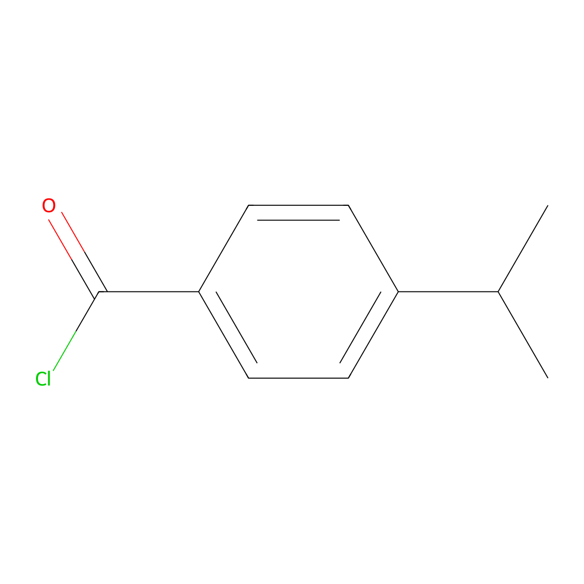 4-Isopropylbenzoyl chloride molecular structure, CAS 21900-62-9