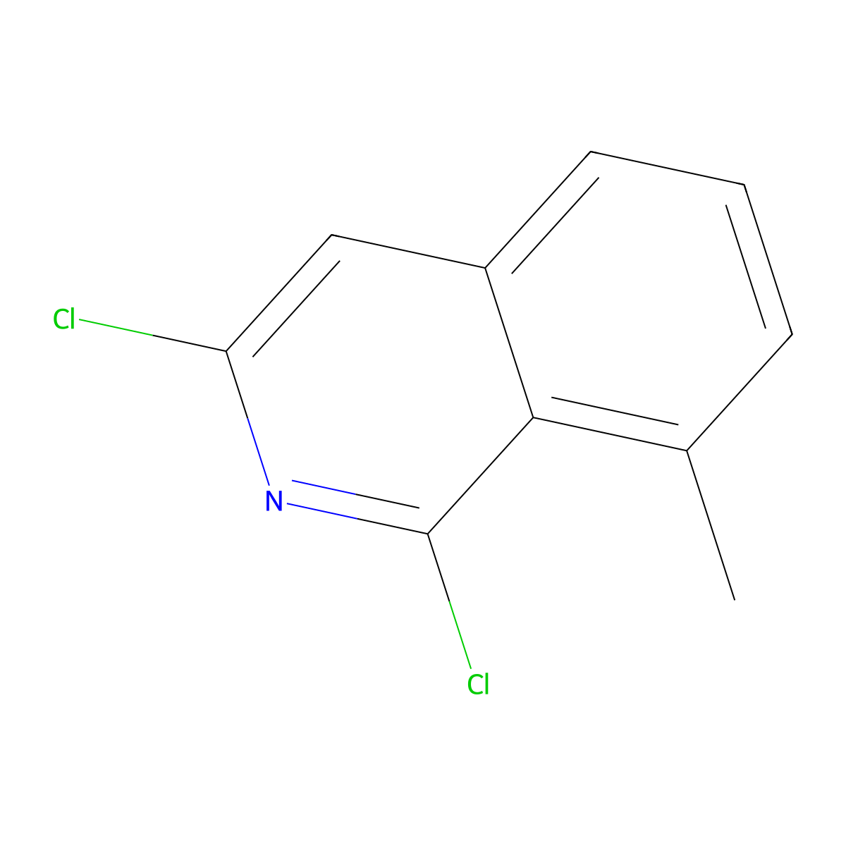 Isoquinoline, 1,3-dichloro-8-methyl- molecular structure, CAS 21902-39-6