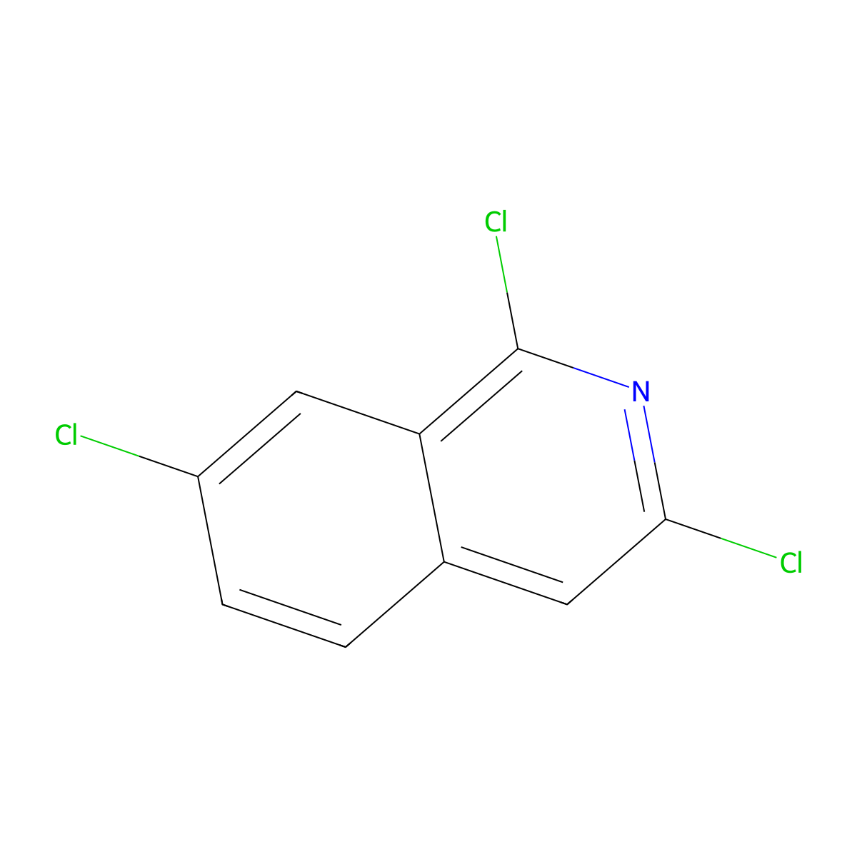 1,3,7-Trichloroisoquinoline molecular structure, CAS 21902-41-0