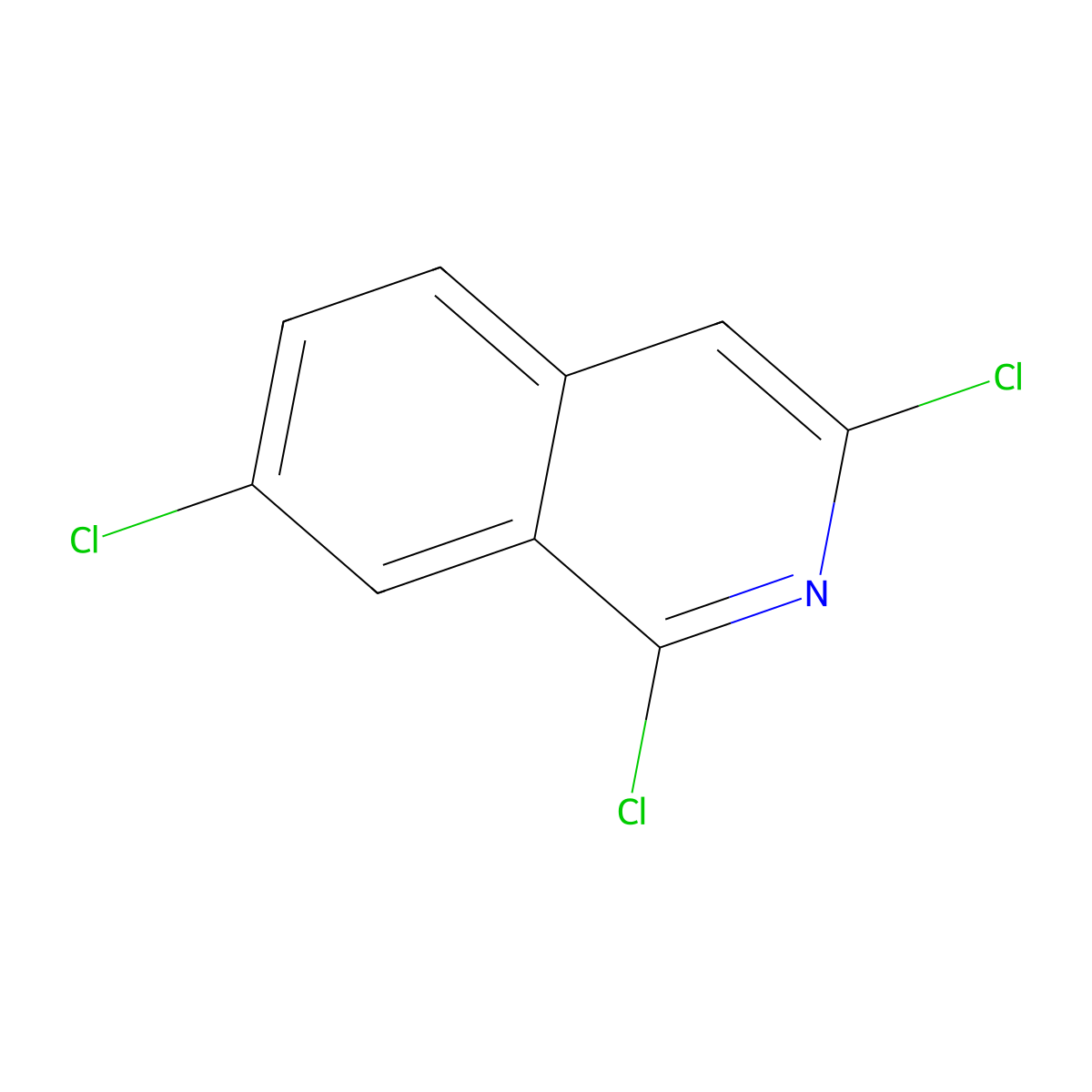 1,3,7-Trichloroisoquinoline molecular structure, CAS 21902-41-0