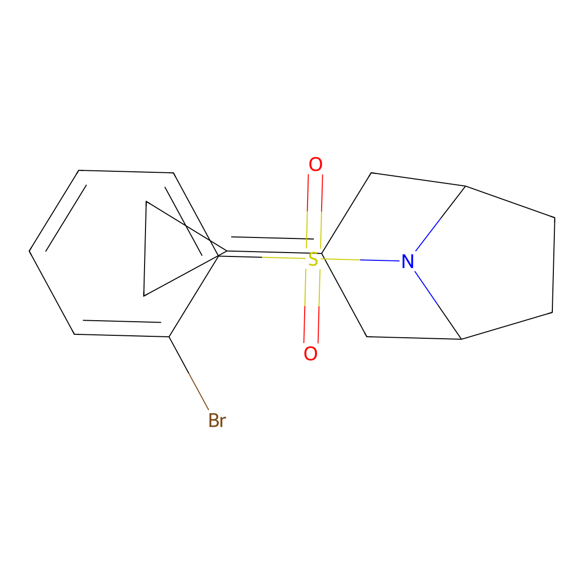 8-(2-Bromobenzenesulfonyl)-3-cyclopropylidene-8-azabicyclo[3.2.1]octane molecular structure, CAS 2190365-59-2