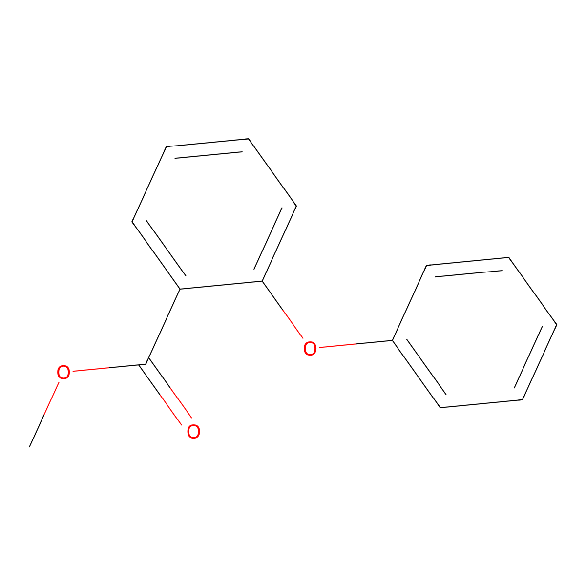 Methyl 2-phenoxybenzoate molecular structure, CAS 21905-56-6