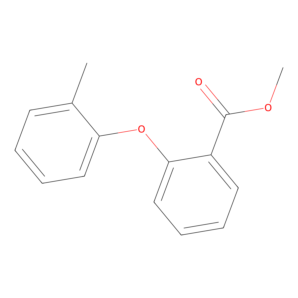 Methyl 2-(2-methylphenoxy)benzoate molecular structure, CAS 21905-71-5