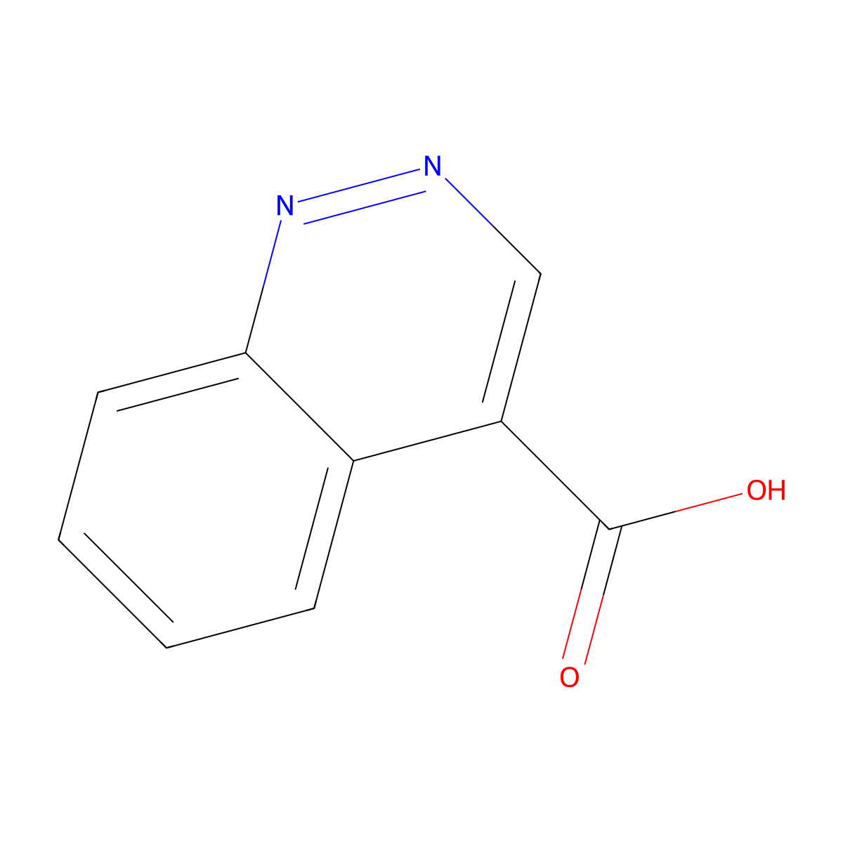 Cinnoline-4-carboxylic acid molecular structure, CAS 21905-86-2