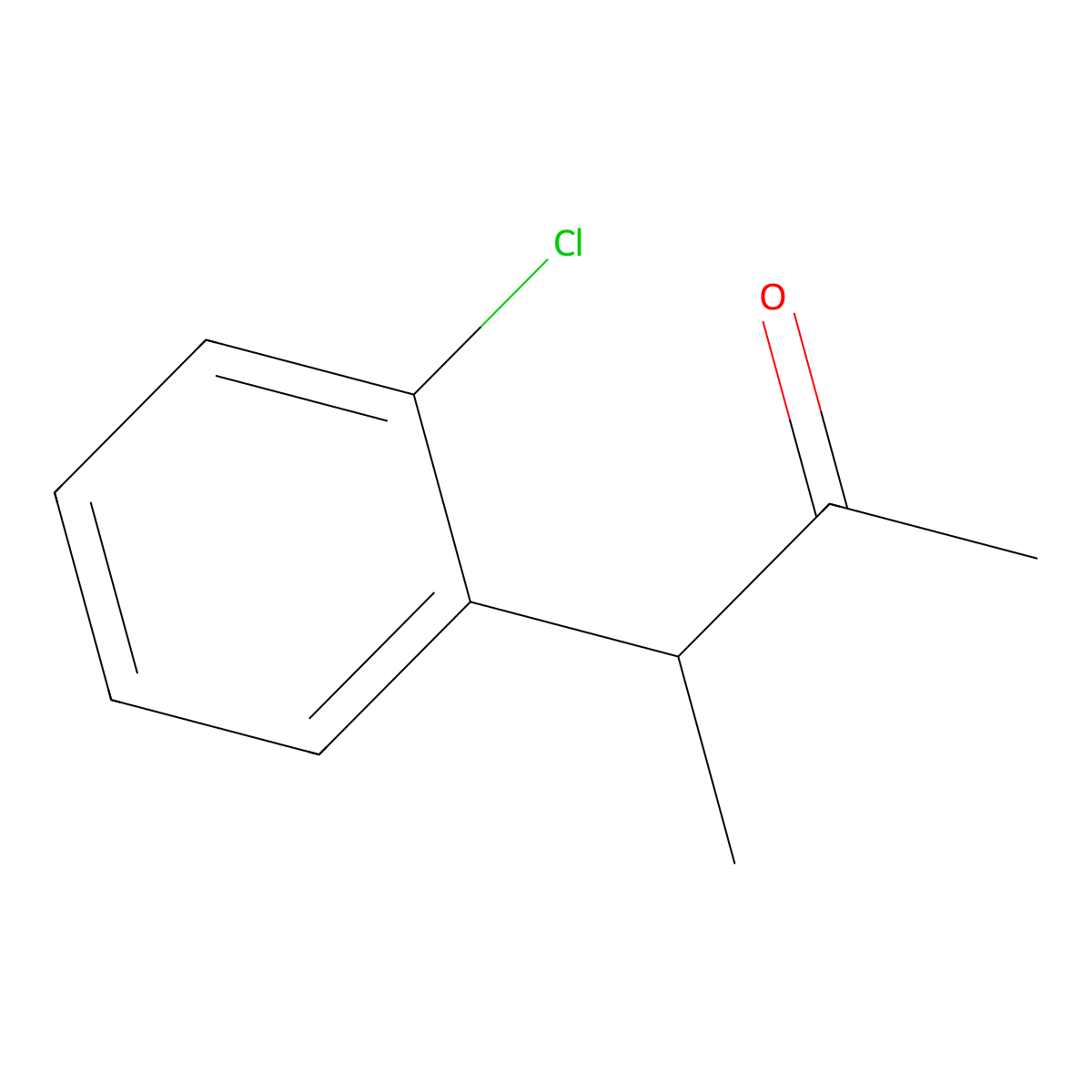 3-(2-Chlorophenyl)butan-2-one molecular structure, CAS 21905-96-4