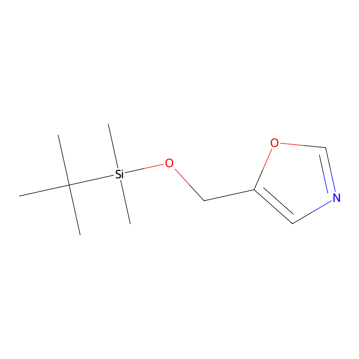 5-[[[(1,1-Dimethylethyl)dimethylsilyl]oxy]methyl]oxazole molecular structure, CAS 2190523-45-4