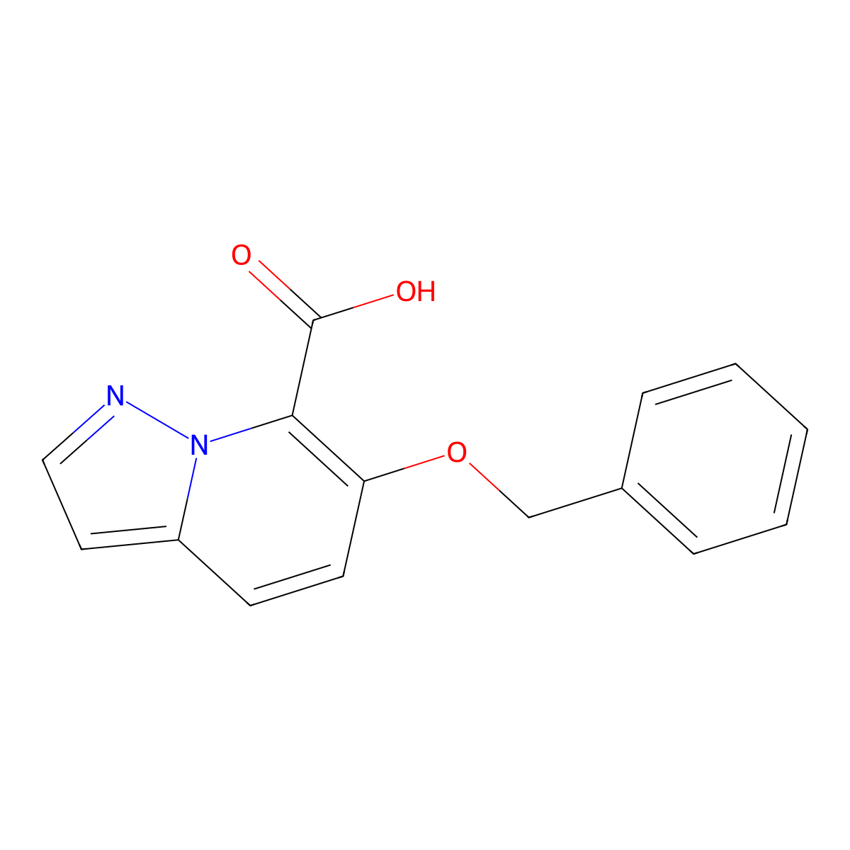 6-(Benzyloxy)pyrazolo[1,5-a]pyridine-7-carboxylic acid molecular structure, CAS 2190524-46-8