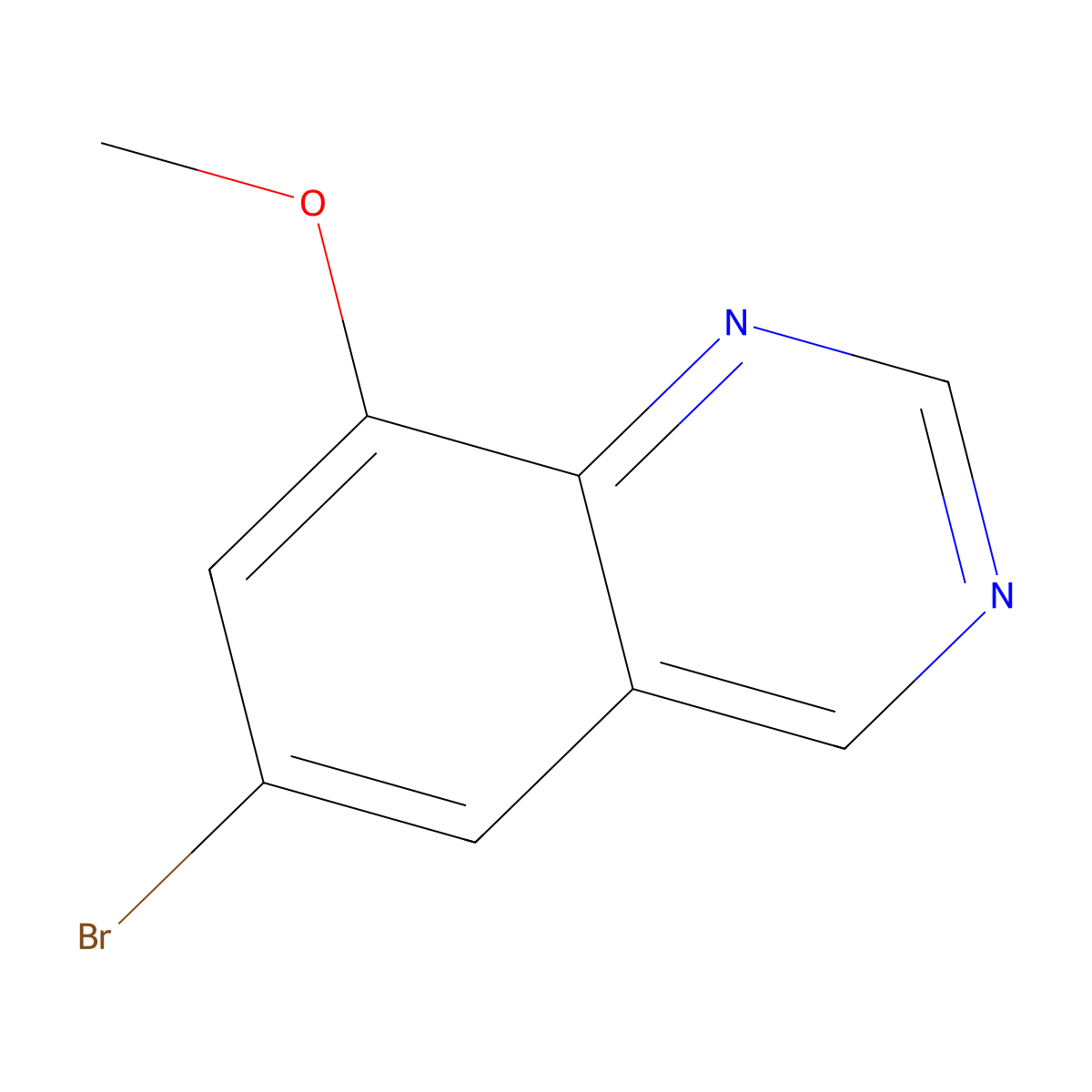 6-Bromo-8-methoxyquinazoline molecular structure, CAS 2190538-45-3