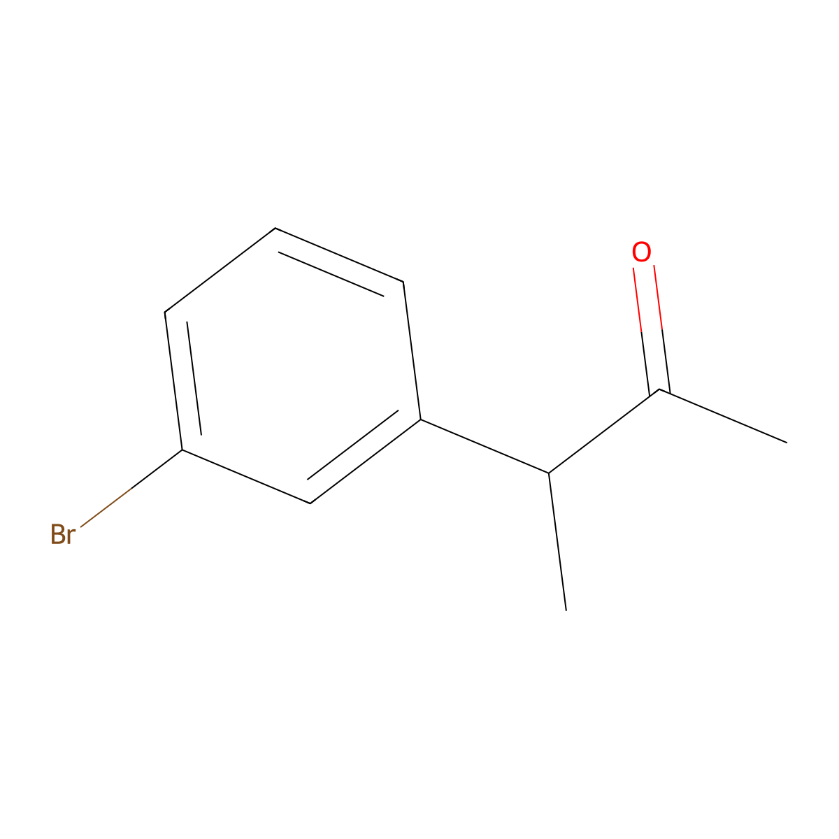 3-(3-Bromophenyl)butan-2-one molecular structure, CAS 21906-00-3